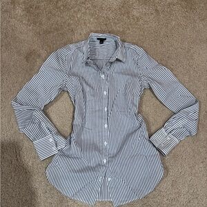 Striped Button-Up Shirt